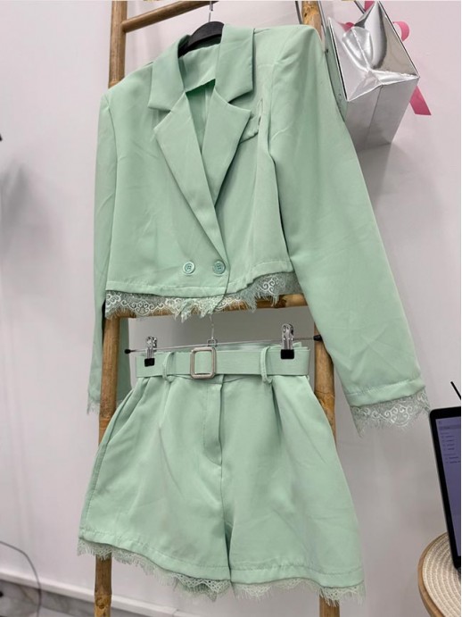 Сет с дантела Mint