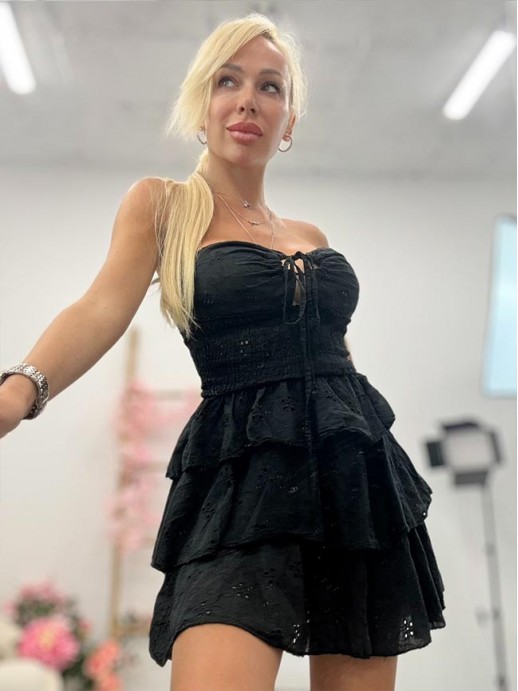 Рокля Klaris Lace Black