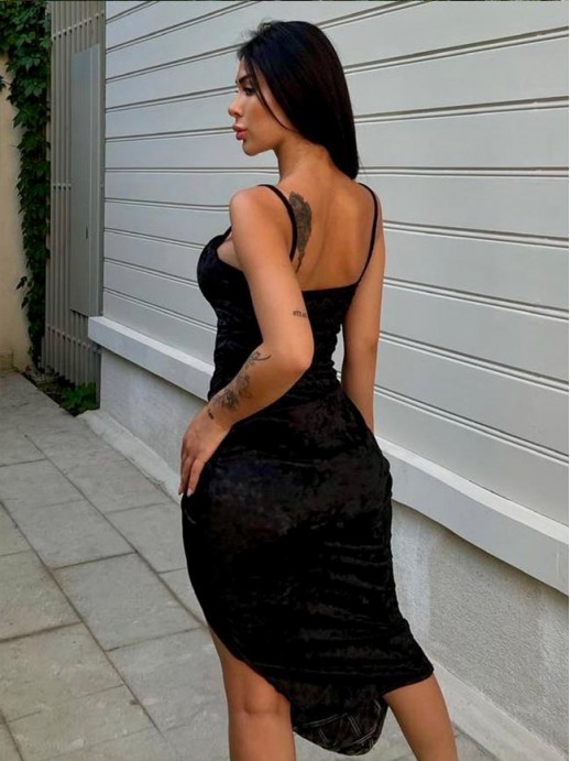 Рокля Selest Black Velvet