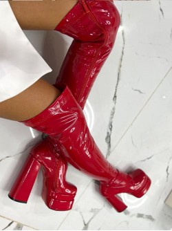 Чизми от латекс Vers Red 